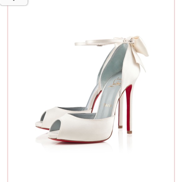 SERIOUS ISO!!! Christian Louboutin Dos Noeud off-white satin sz 35.5-36!!💍👰♀️ - Picture 4 of 5